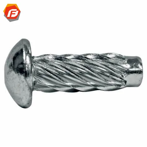Stainless Steel 304 Dog Point Round Head Type U Metallic Hammer Drive Screws