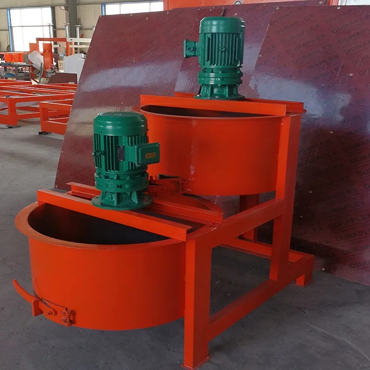 Two Buckets of Wet Material Dry Powder Mortar Mixer Can Continuously Mix Without Stopping the Machine