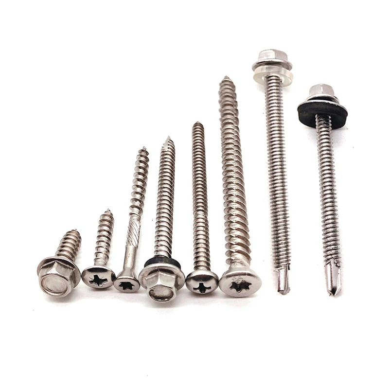 different models Stainless steel roofing Self drilling wood screw self tapping  ground screw