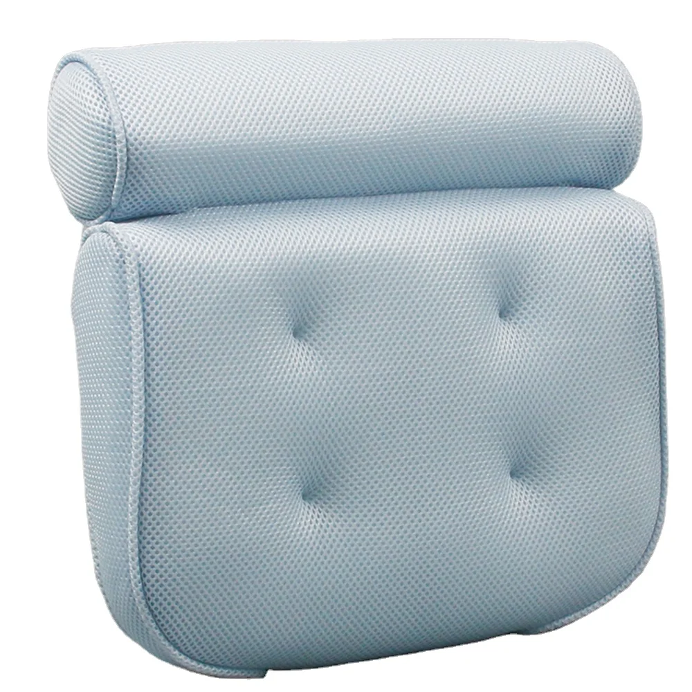 Best seller 2021 Luxury bath pillow  eco 3d mesh neck back bath spa pillow cushion for bath tub