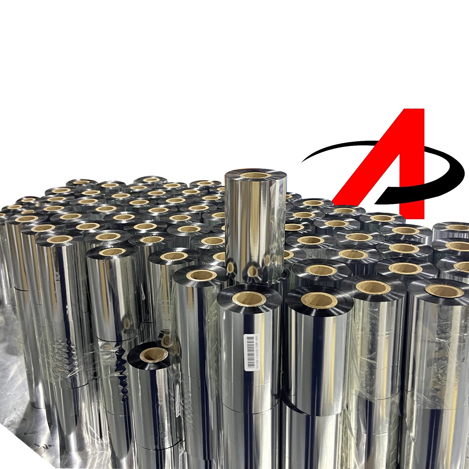 cinta cera y resina 110 x 300 110*300M thermal tape for wax and resin barcode resin black