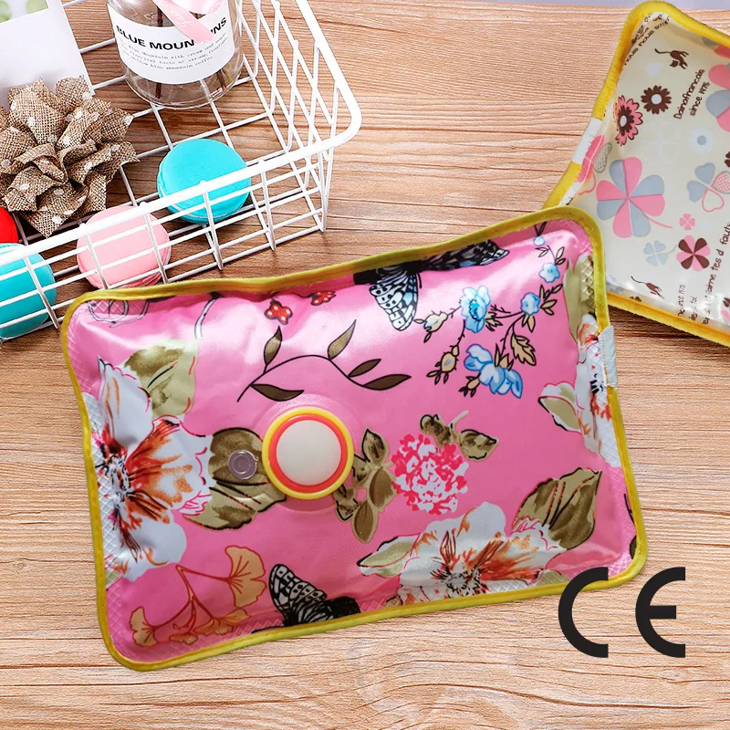 Soft comfortable furry reusable hand warmer rechargeable electric hot water bag