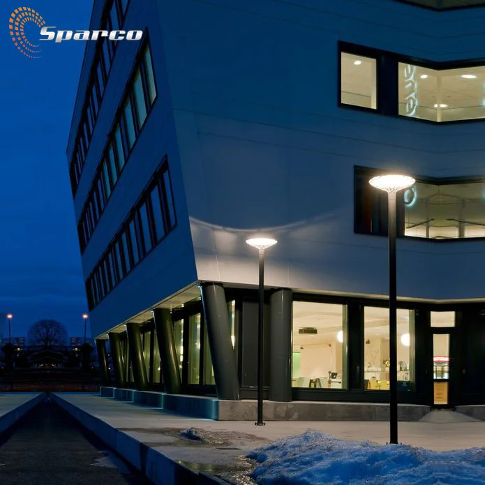  Оптовая продажа черные круглые прямые антикварные уличные фонари Sparco с порошковым