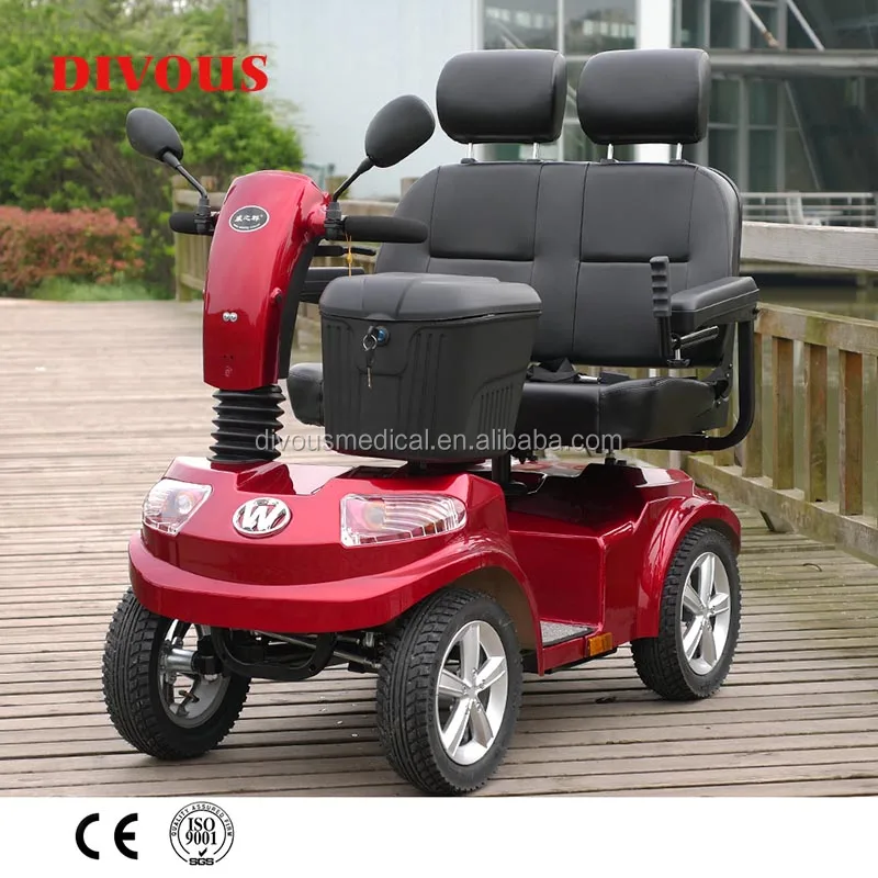 hot sell good quality premium 800 W power motor 2 seat electric car mobility  scooter for disabled and elderly travel