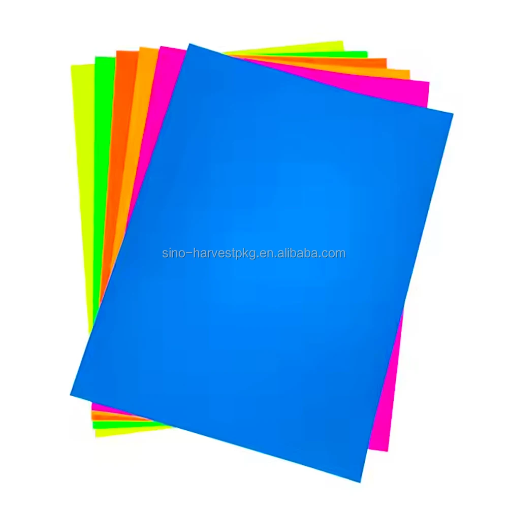 Wholesale Color Fluorescent Neon Paper Origami Suitable for Office School Family Use Customizable logo