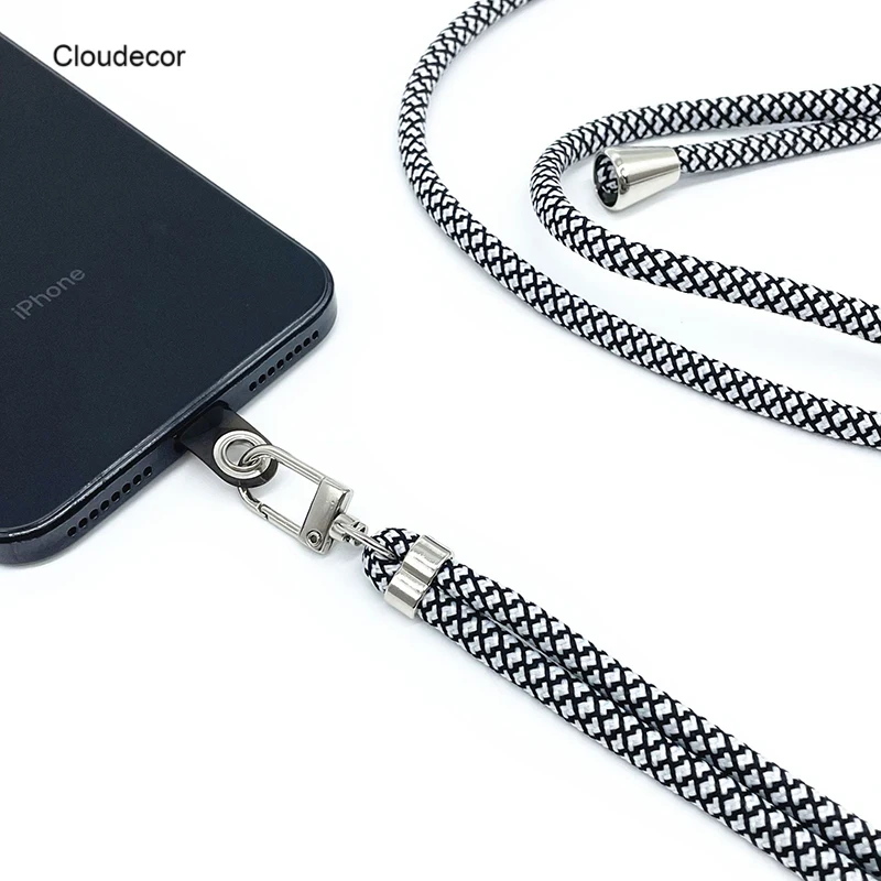 Removable Phone Case Strap And Card Holder Phone Body Strap Crossbody Phone Strap Polyester Necklace For Iphone