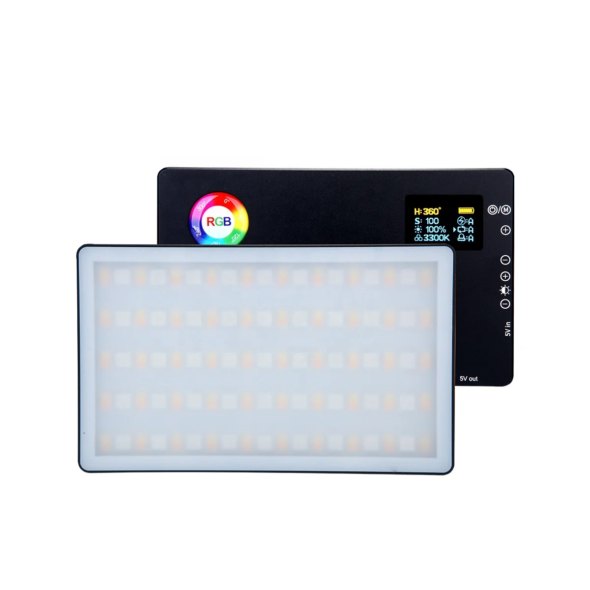 LituFoto R16 High Color Rendering Dual Color temperature Dimming Range from 3200K-7500K RGB Video Light