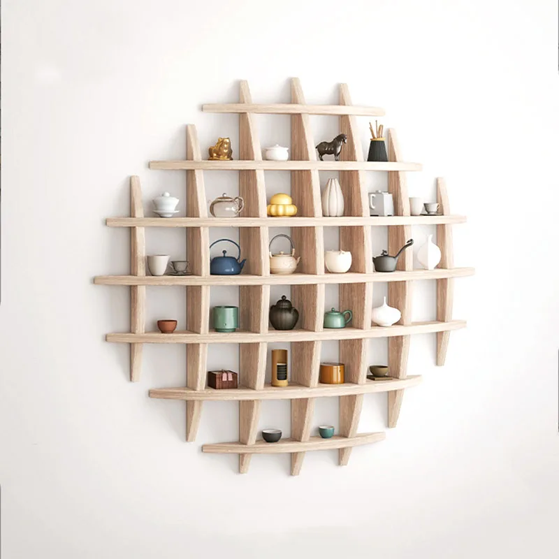 Customize Wall Mounted Shelves Wall Shape Book Shelf Wood Display Storage Organizer Rack For Home Living Room Decor