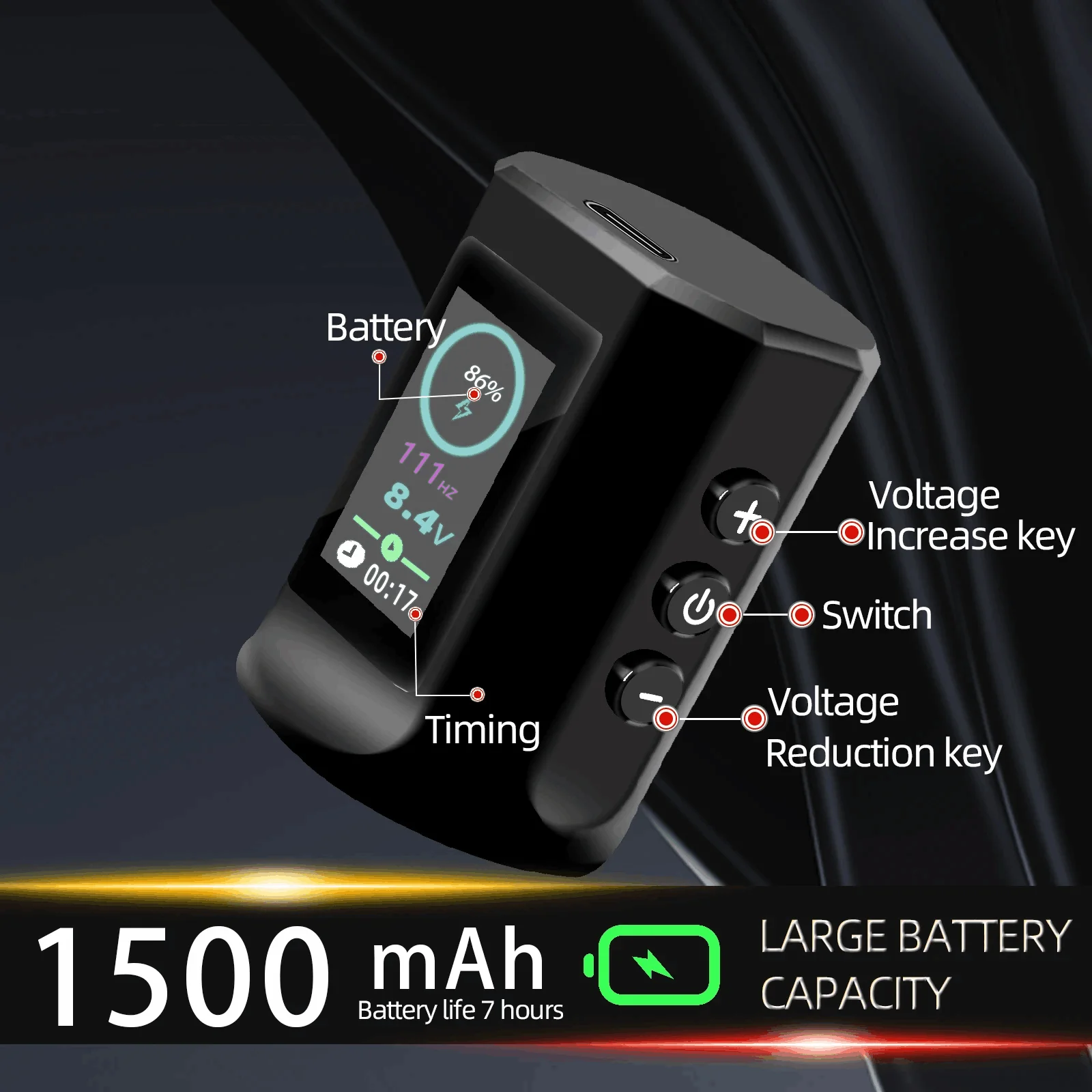 Wholesale sales Cost effective adjustable stroke best wireless rotary tattoo machine pen