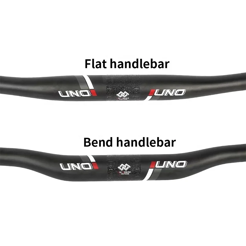 UNO Integrated Carbon Handlebars 760/780/800mm Flat Bars 31.8mm Bike Handlebar Carbon MTB Handlebar