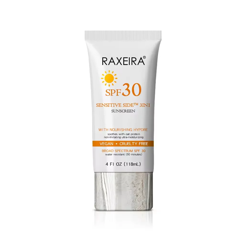 Private Label Organic Sunscreen Cream SPF 30 Natural UVA UVB Protection Moisturizing Sunscreen Cream