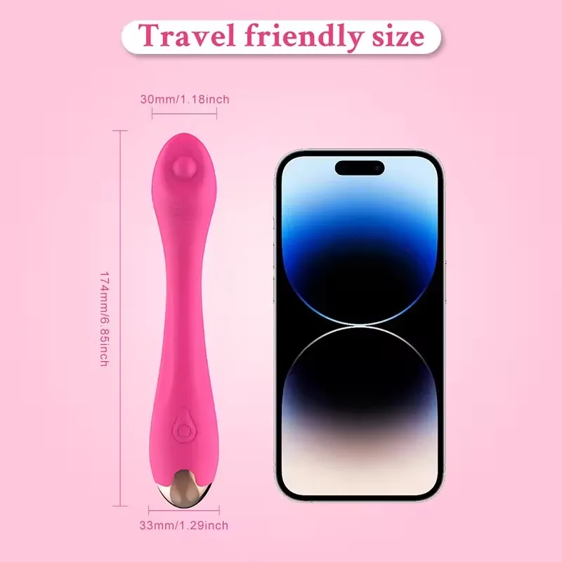 OEM brand Masturbation Clitoral stimulator Rechargeable G Point Finger Stick Massage Wand Rose Sex Toy Vibrator For Women