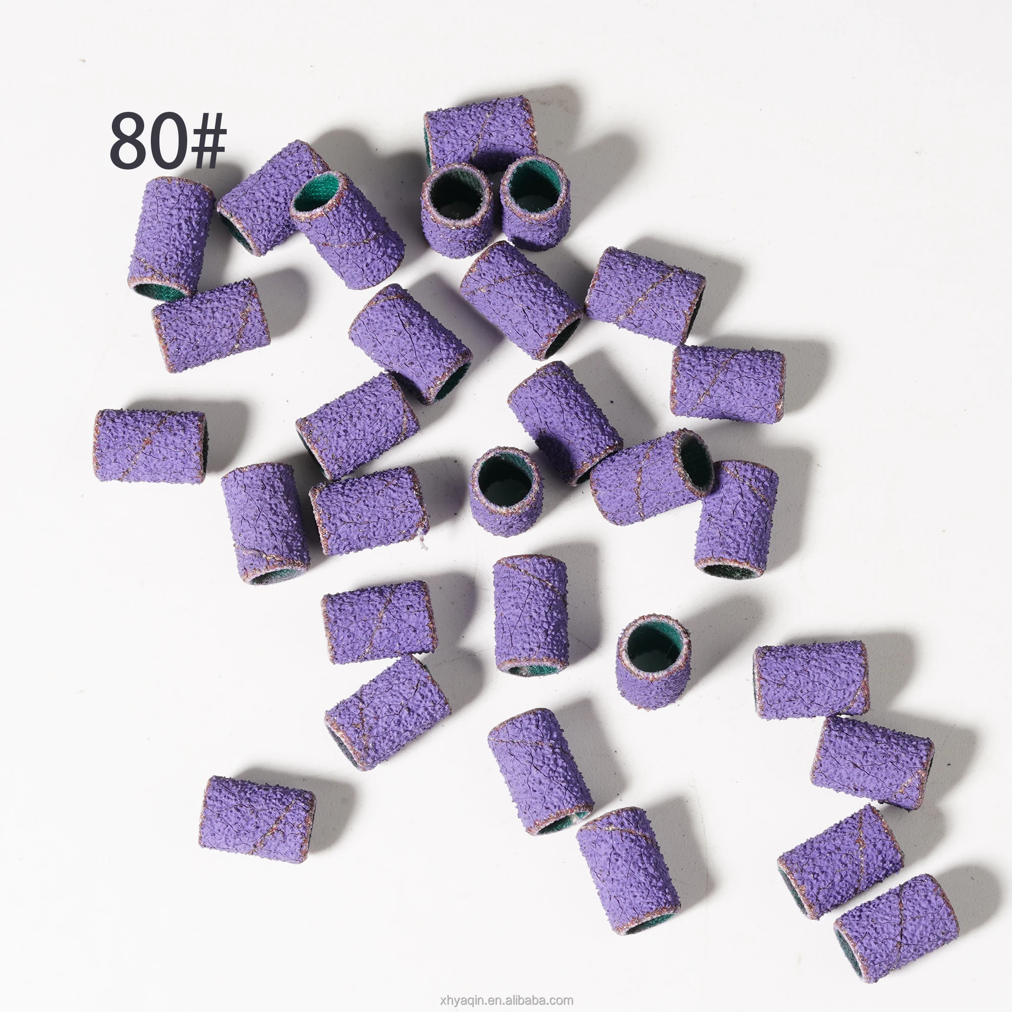 Manicure Tools E-file Drill Head 80# 120 180 240 Pink White Purple Zebra Sanding Bands And Mandrel For Nail Drill Bits