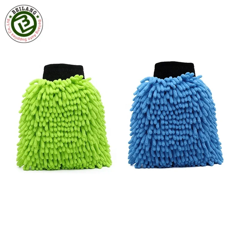 Scrtach-Free Microfiber Chenille Car Wash Mitt Auto Wash Chenille Glove