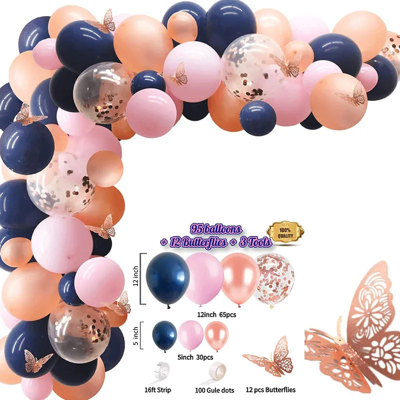 Wholesale Latex Balloons Girls Garland Arch Kit Christmas Birthday Wedding Party Decorations Supplies Sets