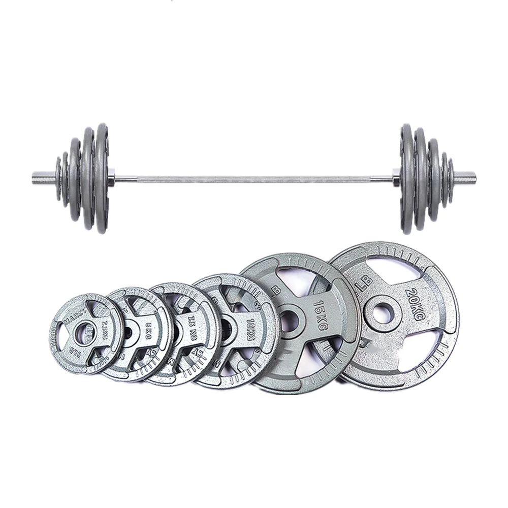 5kg 10kg 15kg 25kg Lifting Wholesale Custom Gym Cast Iron Bumper Standard Barbell Weight Plates Sets For Home or Gym Fitness