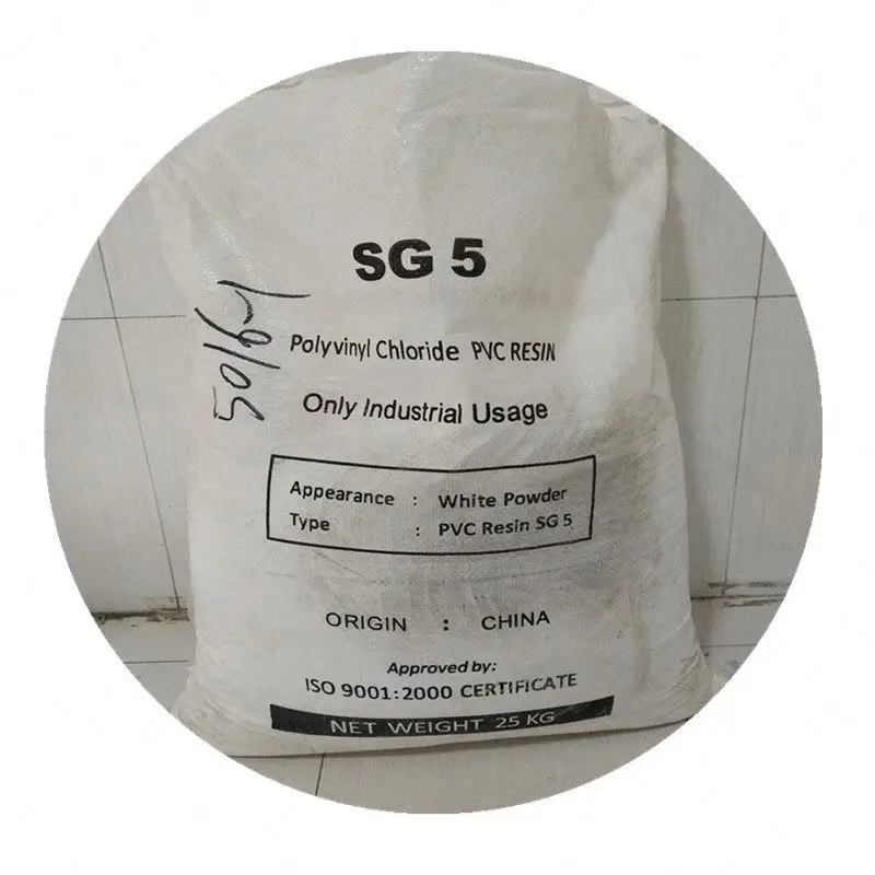 White Powder plastic raw material  SG5 k67 pvc resin for sale