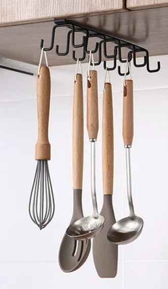 Wall Mounted Knife Spoon Storage Holder Rack Wall Mounted Kitchen Gadgets Expandable Stainless Steel