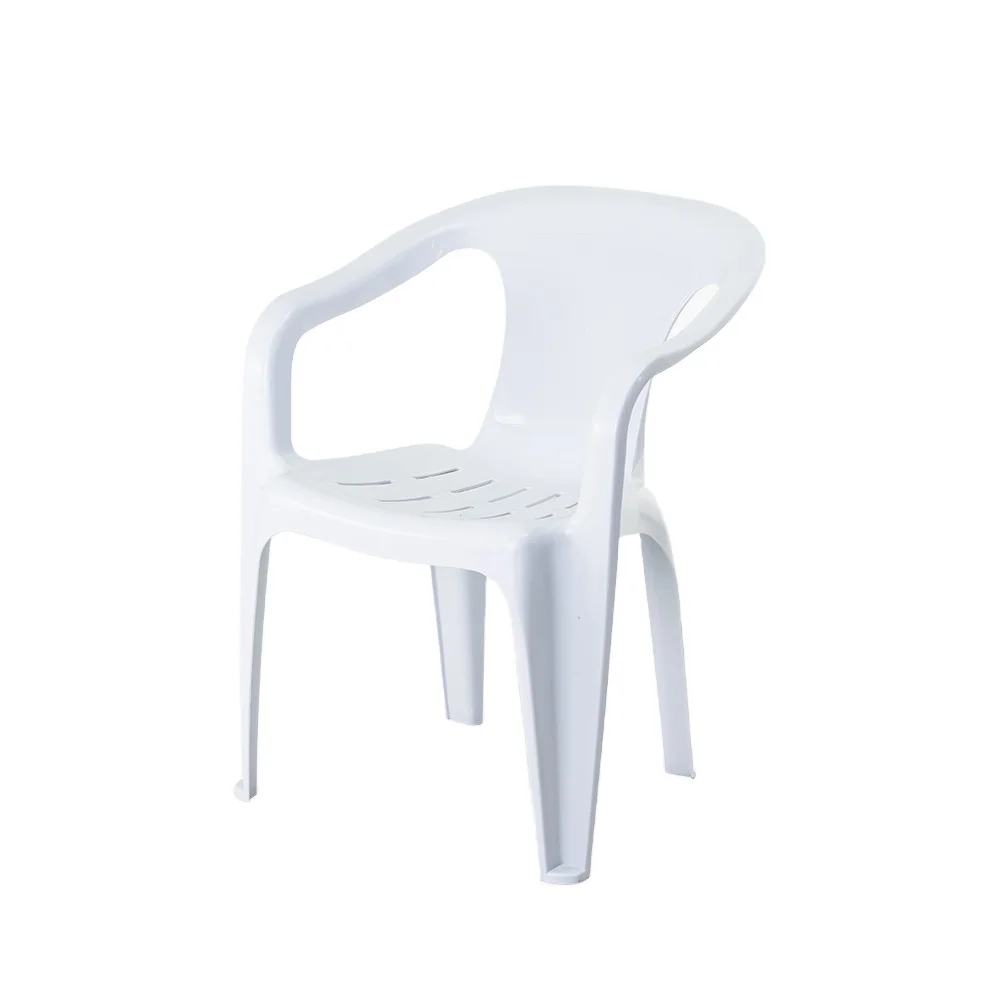 imported from china promotional white plastic outdoor restaurant dining chairs with armrests