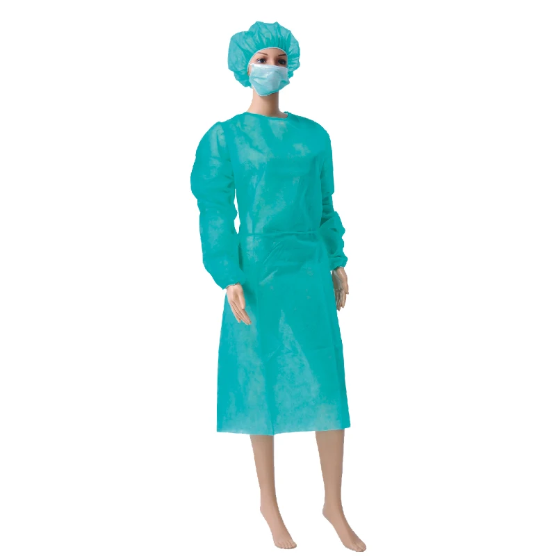 Medical disposable gown non-woven PP isolation gown Surgical Gowns
