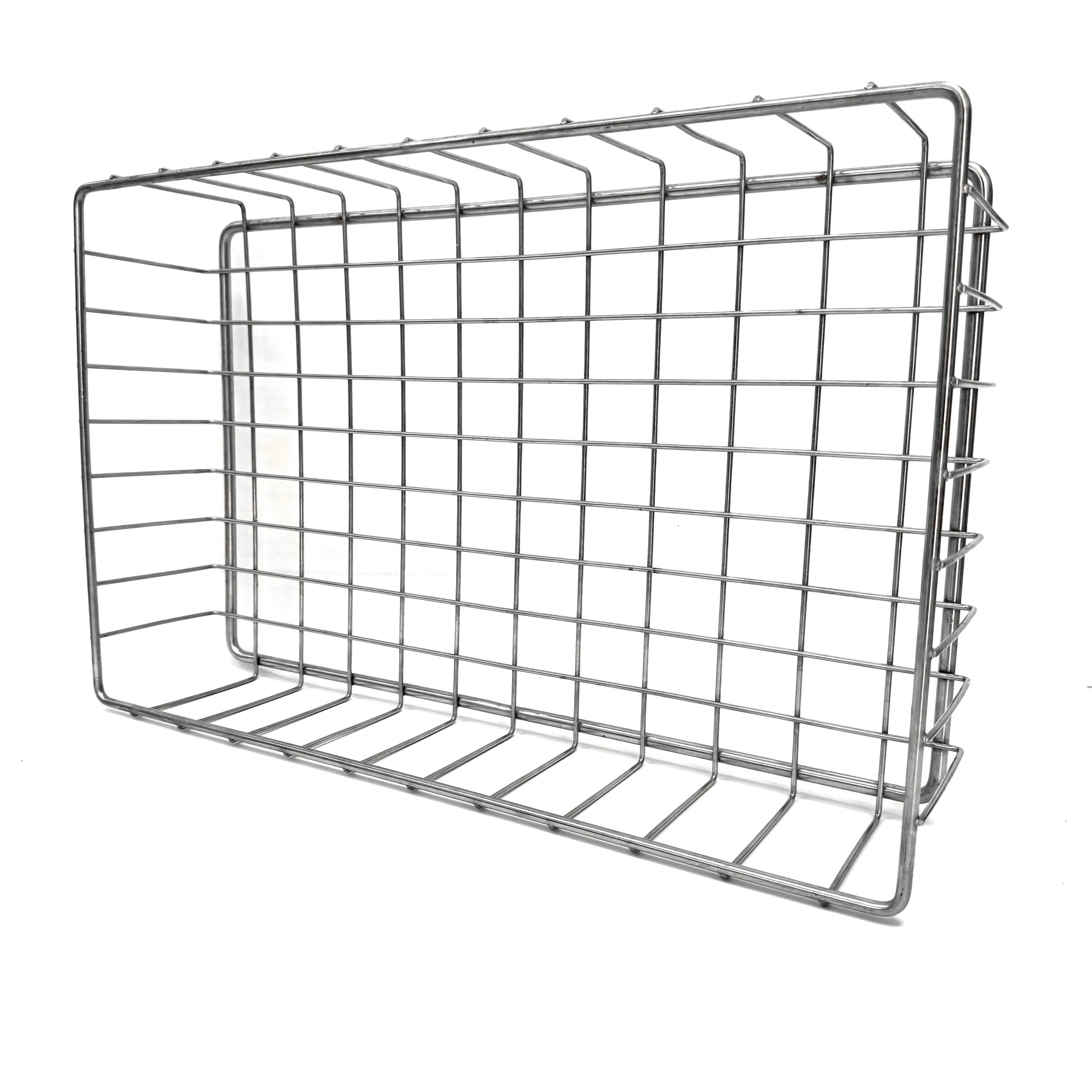 Wholesales Price Fruit Vegetable Wrought Iron Laundry Basket Modern Rectangle Wire Vintage Kitchen Metal Storage Basket