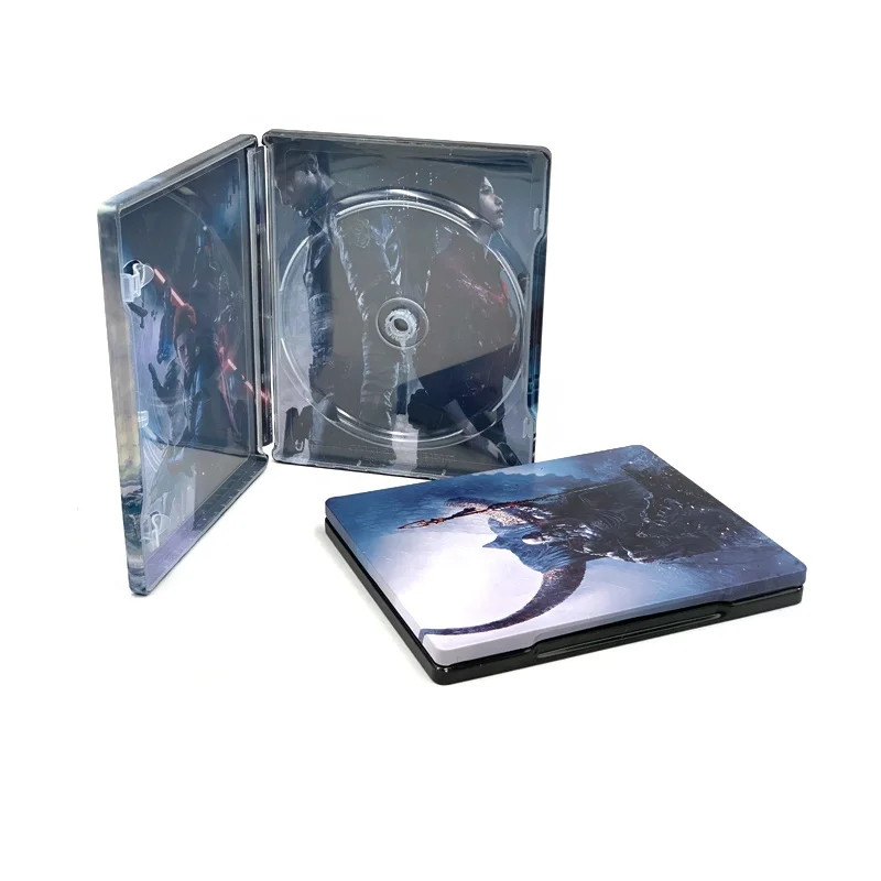 custom design metal tin case CD/ DVD tin case