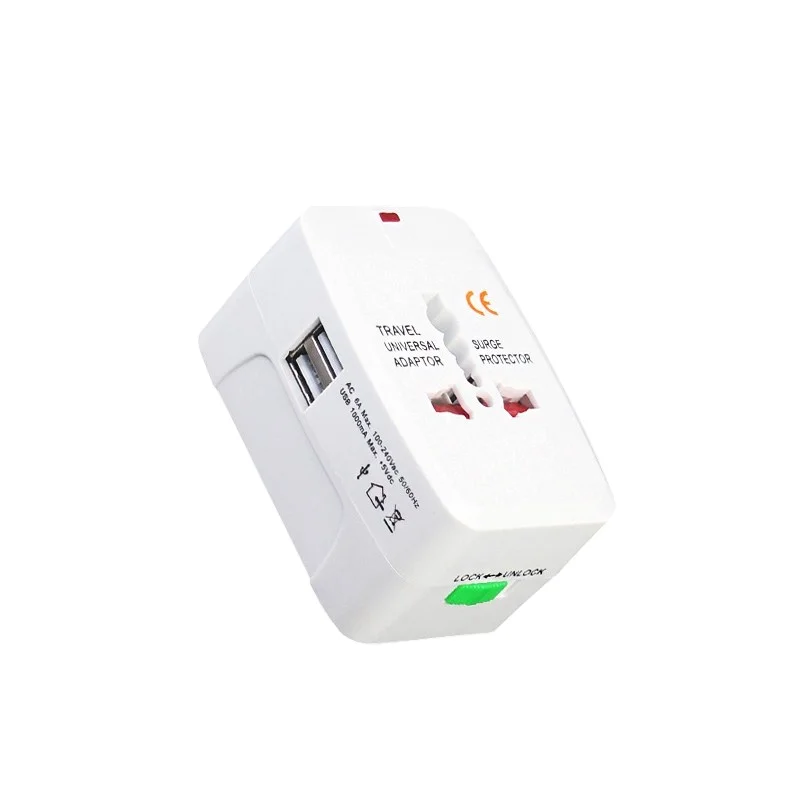 Высококачественный штепсельный адаптер LEISHEN быстрое зарядное устройство с двумя USB розетка переменного тока электрический универсальный