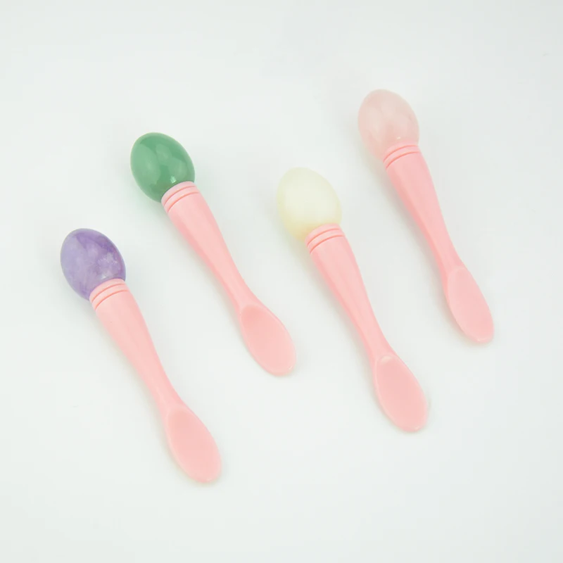 Wholesale eye massage jade face massage brush spatula mask spoon