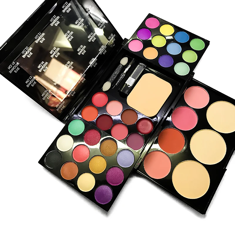 6328A1 Ladies vegan girl makeup kits all in one box set cosmetic Eye shadow Palette matte gift makeup kit full blush makeup set