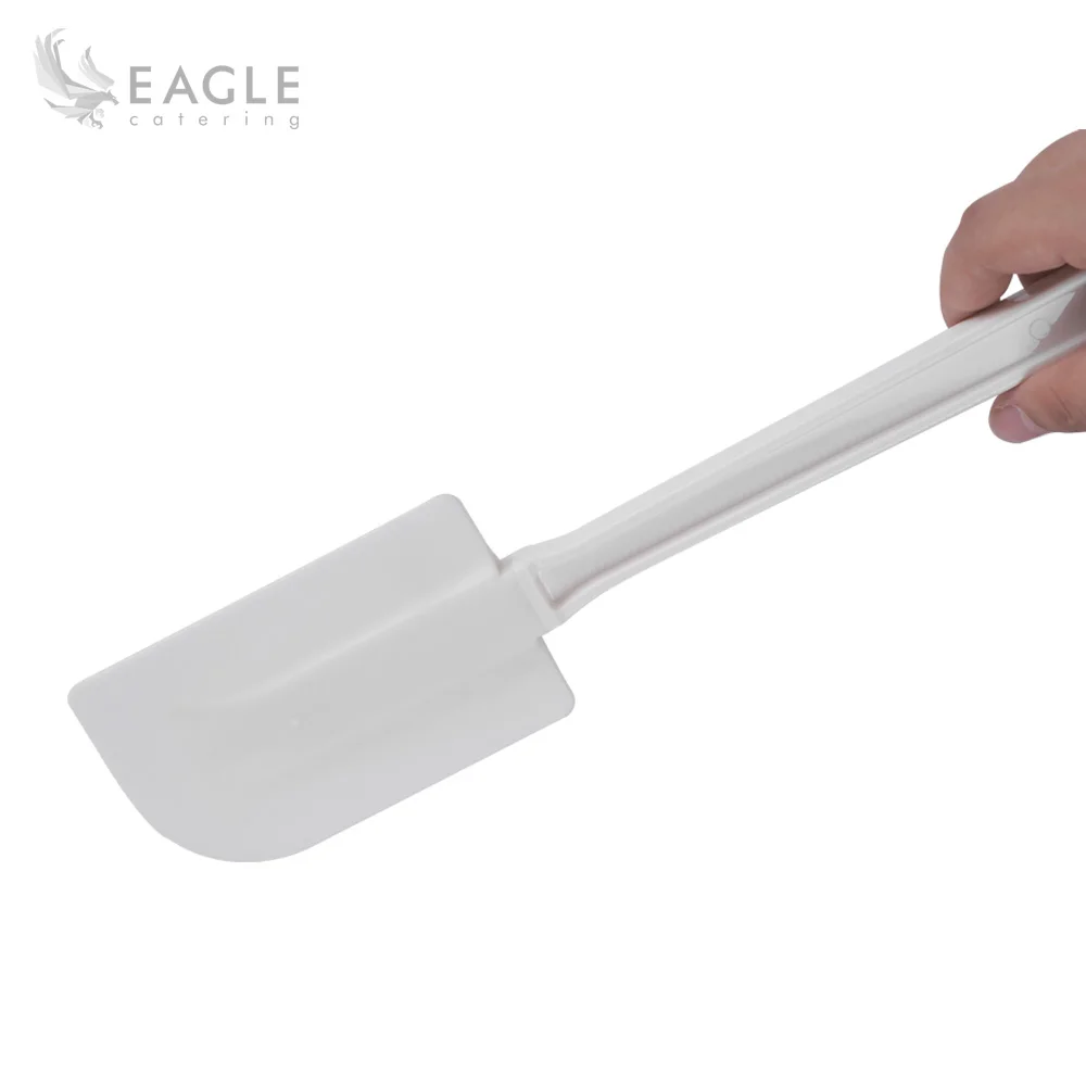 10 Inch White Spatula Eco-Friendly TPR ABS and Silicone Rubber Dishwasher Safe for Home Kitchen Use