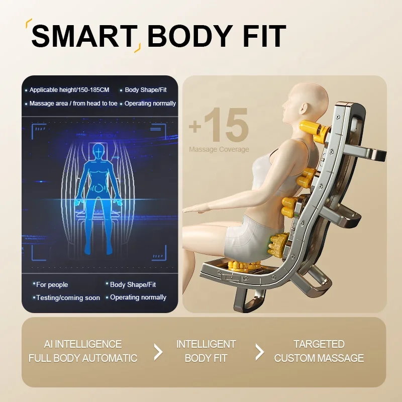 Leercon OEM лучшие продажи высококвалифицированный Электрический shiatsu разминающий 3d массажное кресло