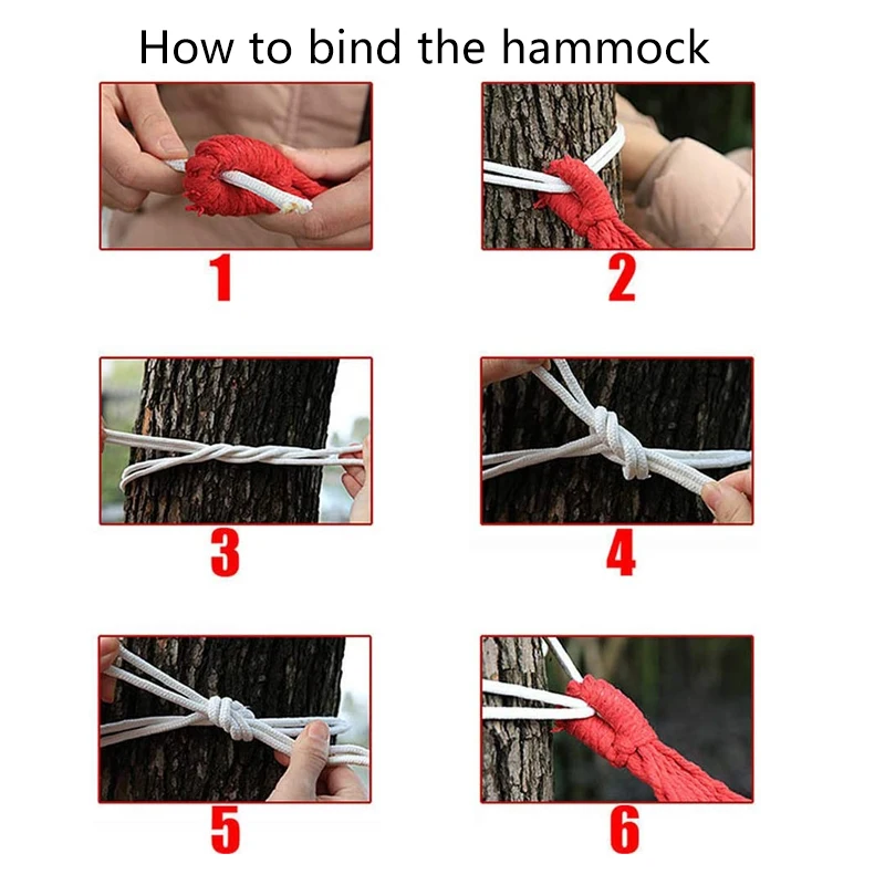 Outdoor Leisure Cotton Fabric Garden Hammock Swing Chair 1-2 Person