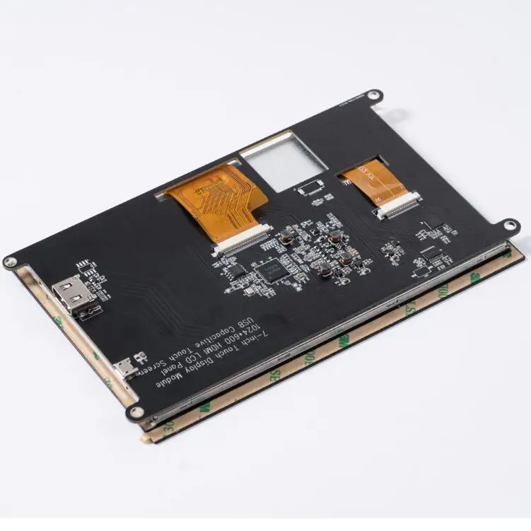 7inch Raspberry PI LCD Display with USB touch panel and control board support custom design