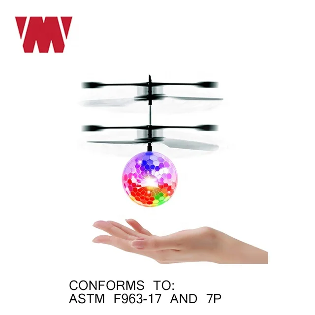 
Children Infrared Sensor mini drone Induction flying ball Christmas gifts toys hand control shining LED light for kids 