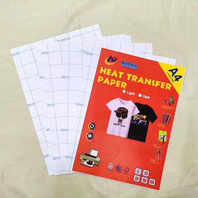 light  and dark soft hand feeling inkjet  heat transfer paper A3  A4  A5 heat transfer paper