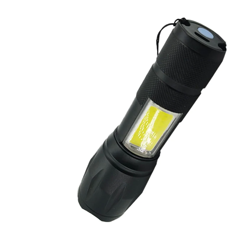 Mini COB LED Flashlight T6 Lanternas Led Torch Flash light Waterproof 4 Modes Portable Torcia Lights for Camping Outdoor