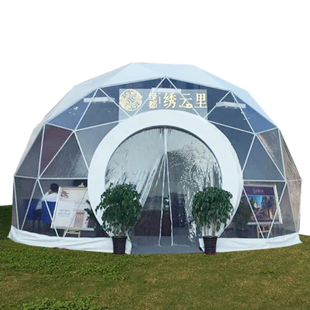 
8m Diameter Geodesic Dome Tent for Glamping and Event 