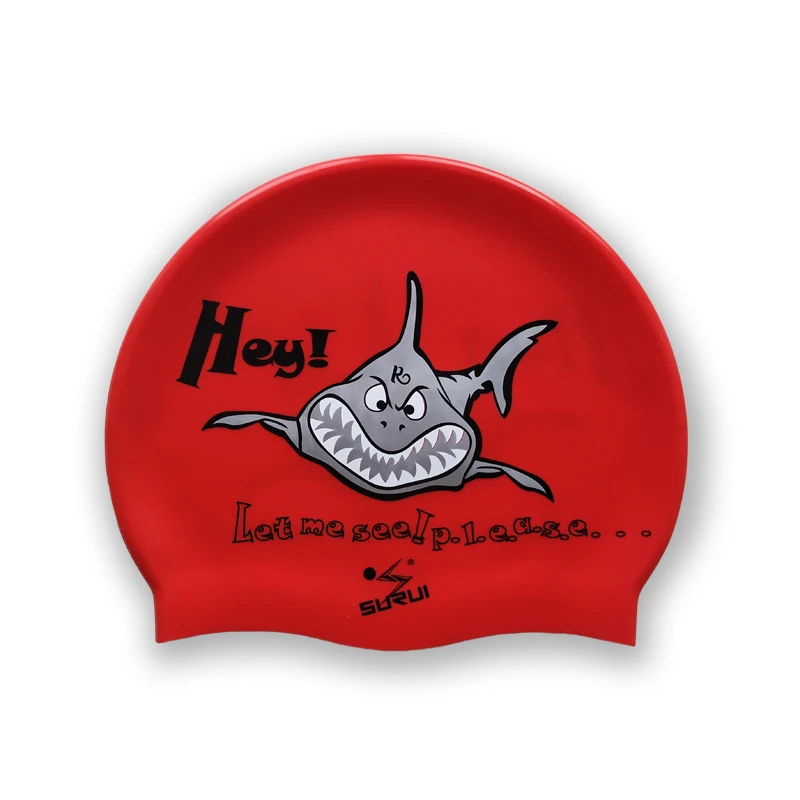 child Cartoon Sports Elastic Personalized Swim Caps Kids Swimming Hat