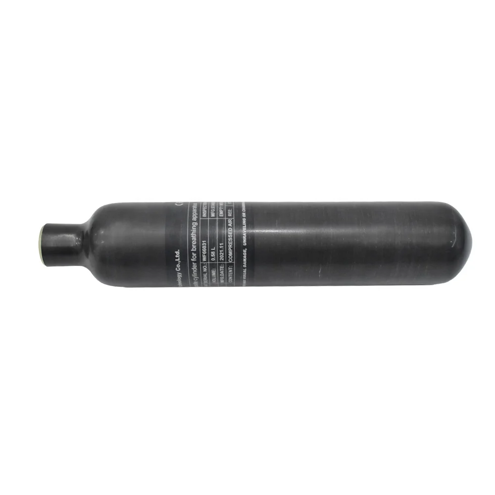 TUXING 300Bar 580cc Wrapped Composite Gas Cylinder PCP Carbon Fiber Air Pottles