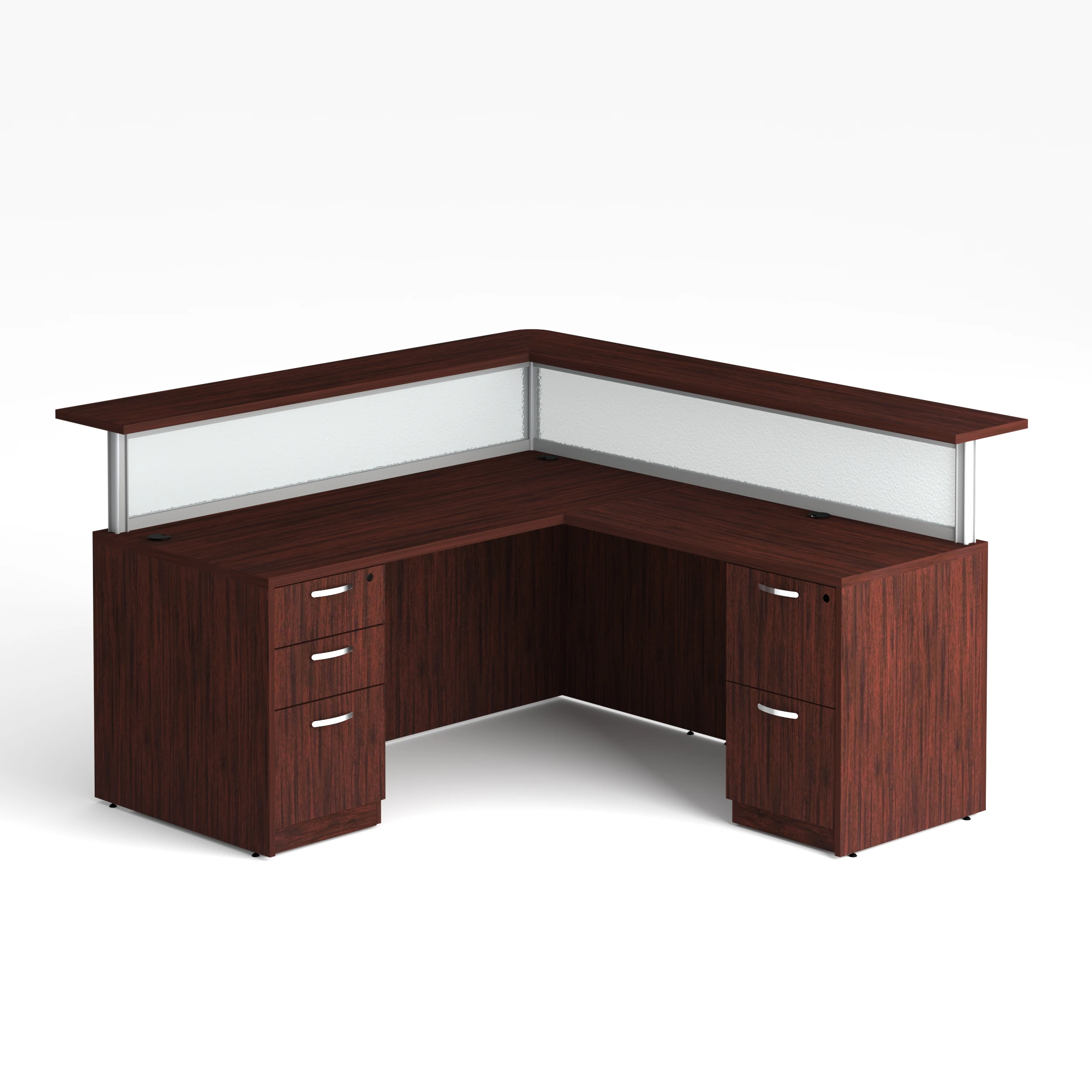 Wooden Office Wooden Reception Desk Front Lobby Table Desk Service Counter Reception Desk