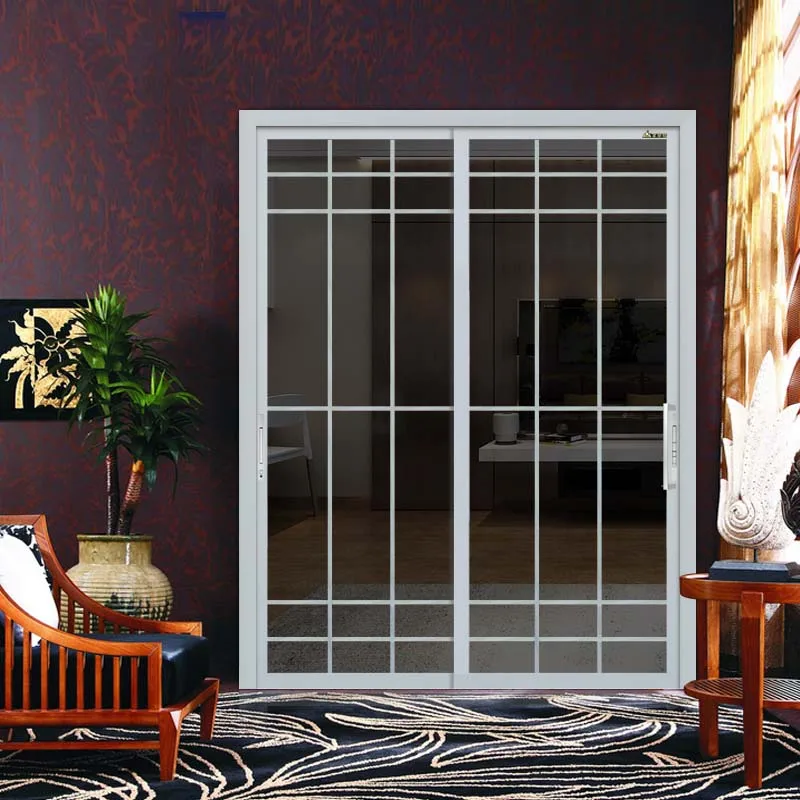 
Custom aluminum alloy sliding door integral doors and Windows bathroom door kitchen indoor glass 