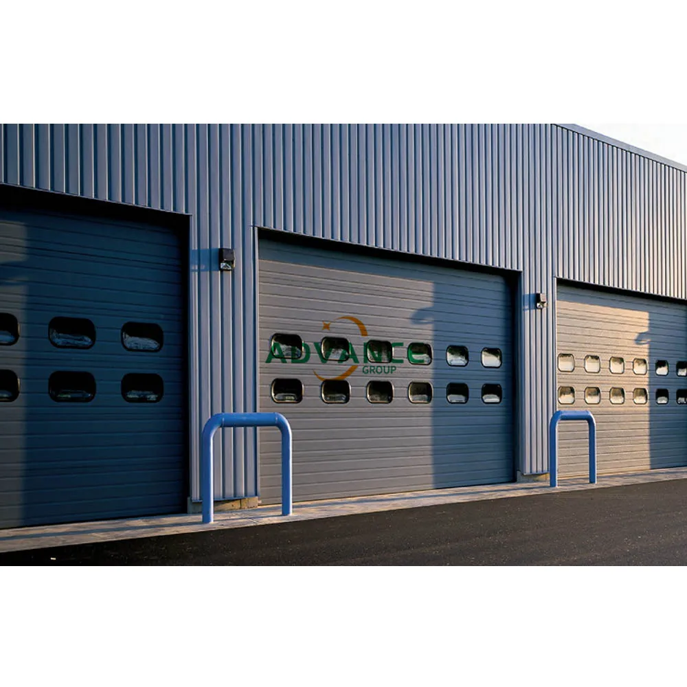 High quality exterior industrial overhead door steel logistics warehouse dock shelter room door with sensor