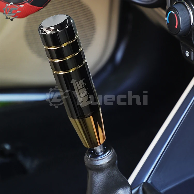 2022 New Design JDM Accessories Universal Burnt Gold Black Shifter Stick Lever Gear knob Aluminum Racing Car Titanium Gear Shift