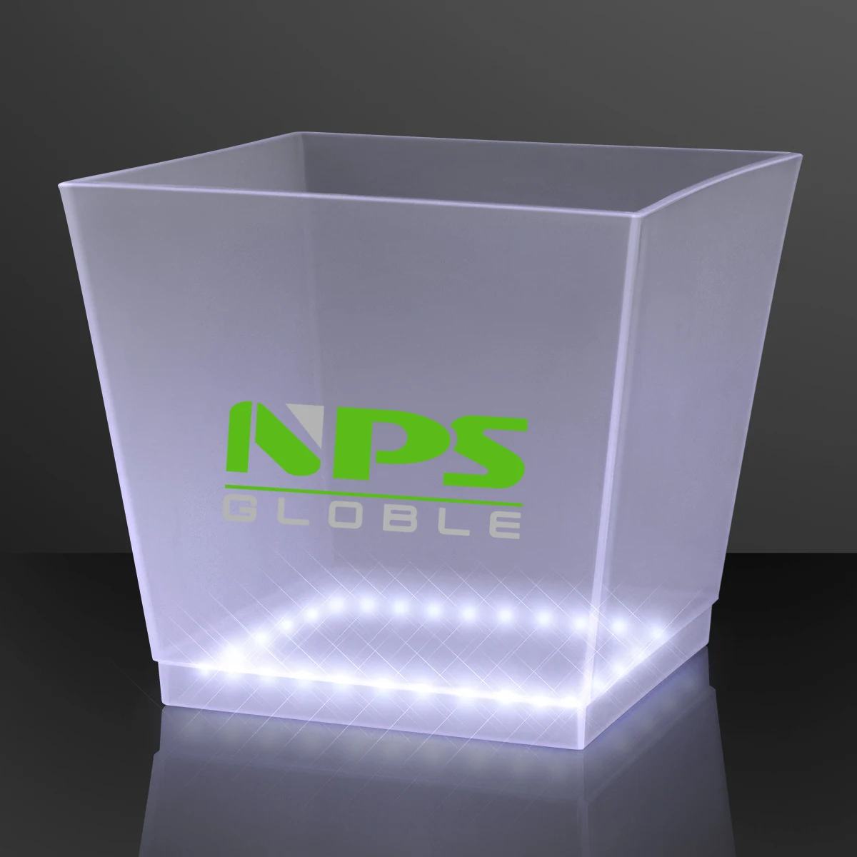 for 4 bottles vodka wine chiller square acrylic beer champagne led plastic ice bucket