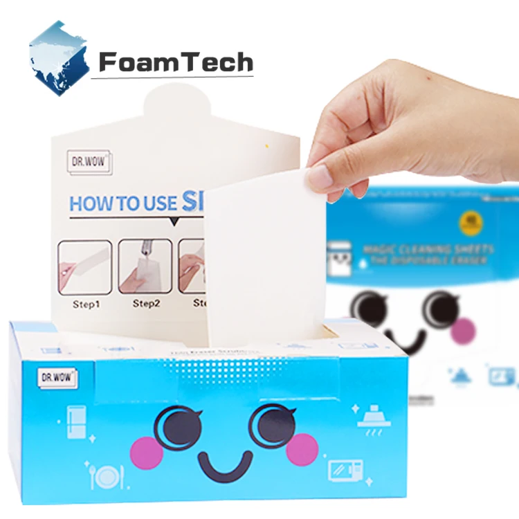 High Density dry melamine nano magic foam sponge sheet eraser