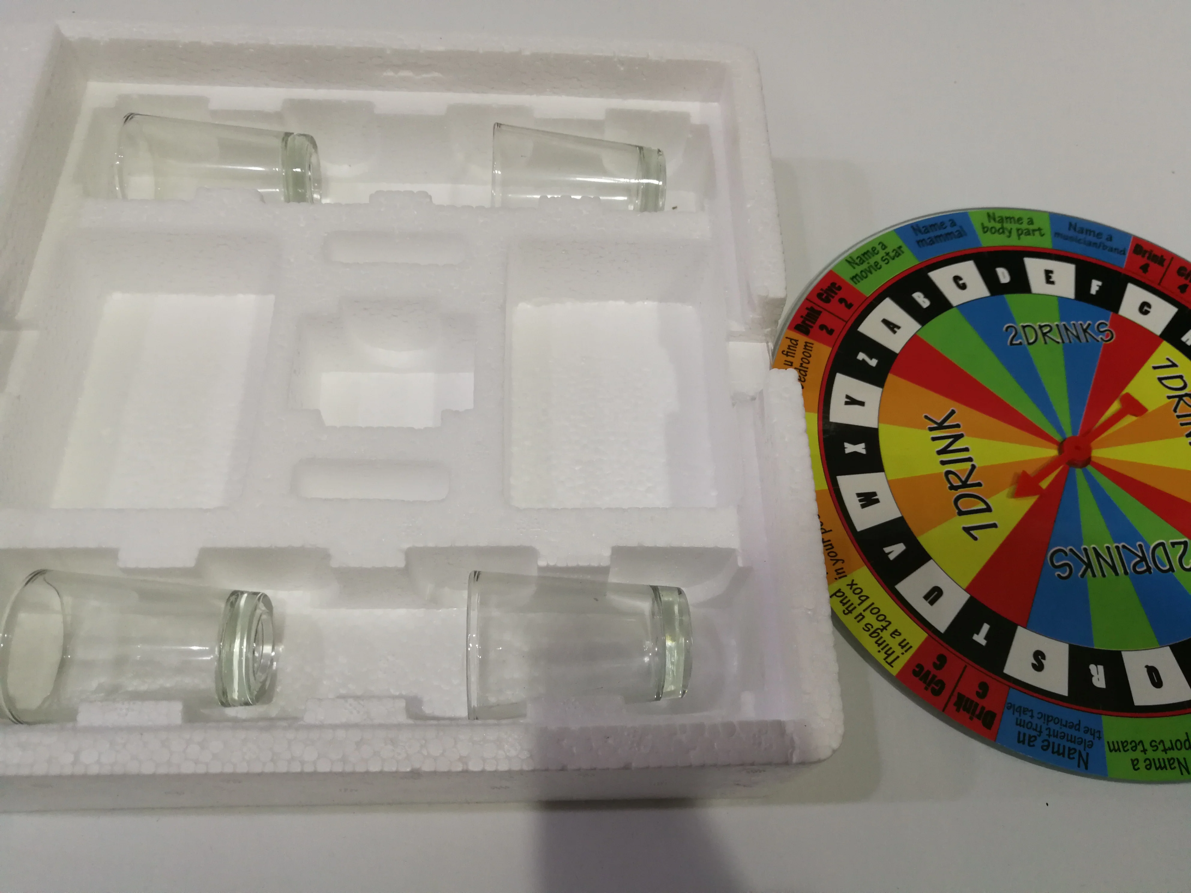 Shout Out Bar Shot Glasses Board Drinking Game