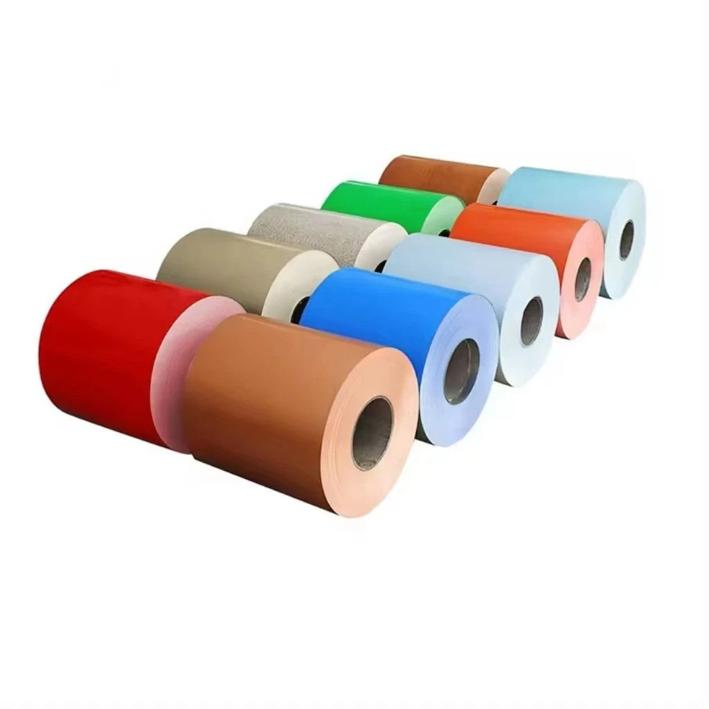 Color Coated Steel Coil Dx51d Dx52d SGCC 16Gauge Z275 0.4mm 0.6mm For Roofing Sheet PPGI Pre-painted GI Galvanized Steel Roll