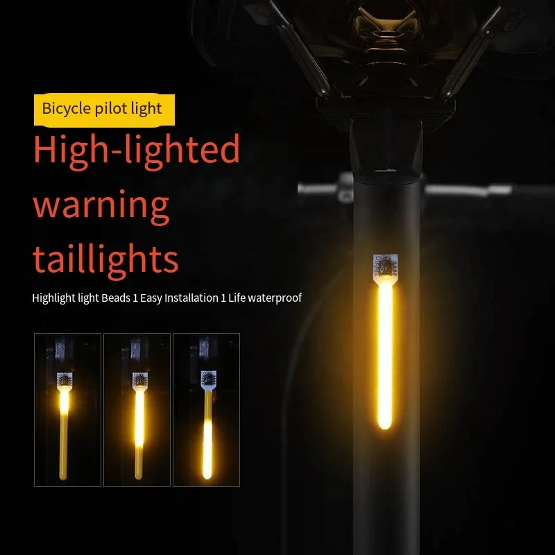 Cycling Dripping Taillight Waterproof Cob Seat Tube Installation Bicycle Accessories LED Rear Light USB Led Bicycle Tail Light