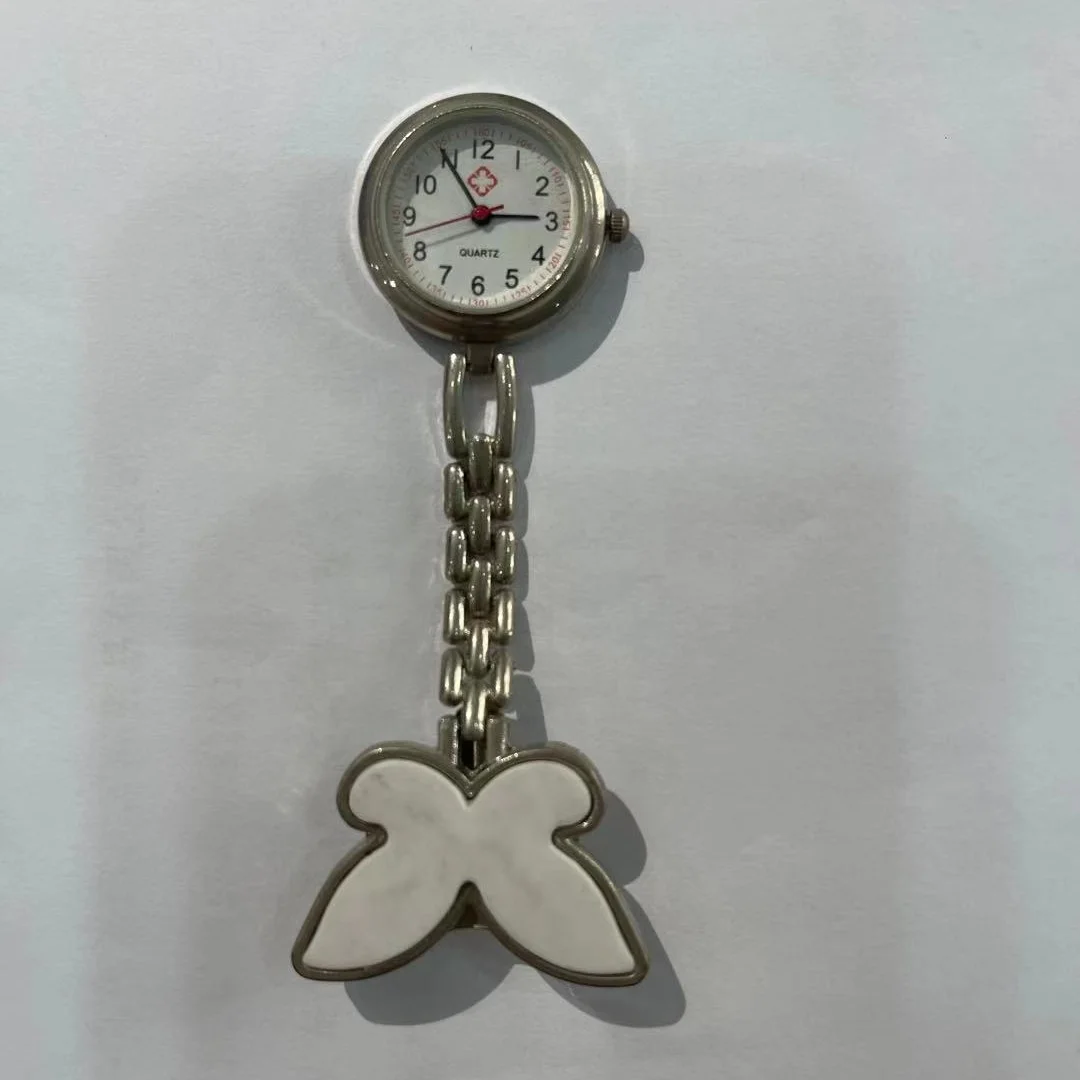 Medical hospital smiling face brooch silicone nurses breast watch wholesale for nurses doctors watch nurse