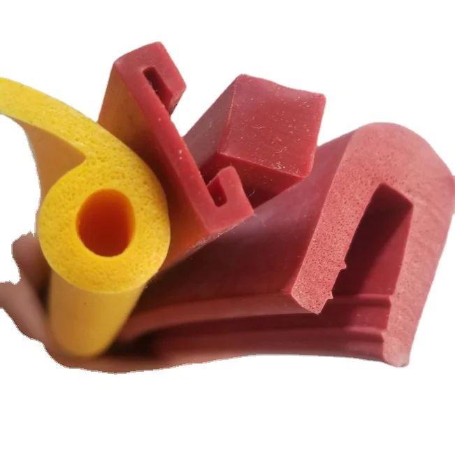 Customized Silicone Sponge Foam Extruded  Round Square Strip for Machine Sealing